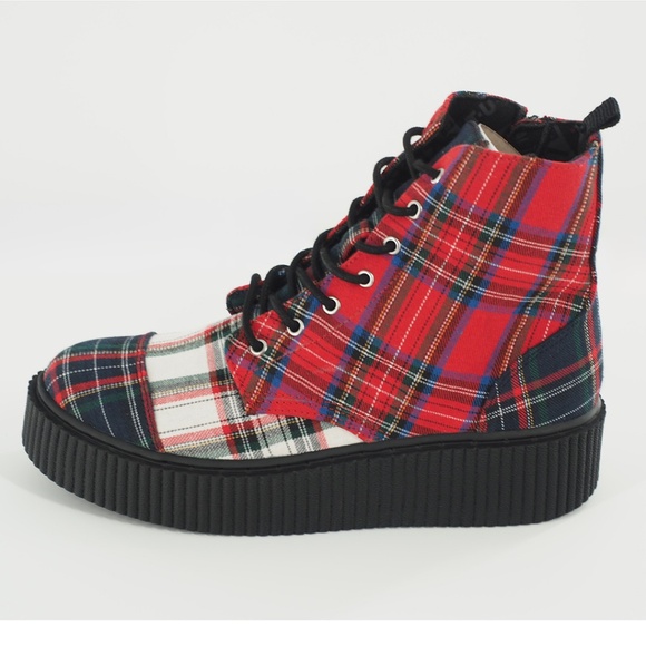 TUK Mixed Plaid Casbah Boot - Picture 1 of 8
